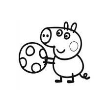 Peppa Pig (Cartoons and Animated Shows) coloring page #43914 to print and color