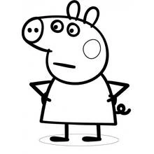 Peppa Pig (Cartoons and Animated Shows) coloring page #43937 to print and color