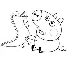 Peppa Pig (Cartoons and Animated Shows) coloring page #43944 to print and color