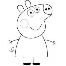 Peppa Pig (Cartoons and Animated Shows) coloring page #43948 to print and color