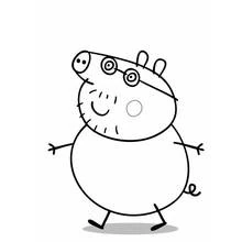 Peppa Pig (Cartoons and Animated Shows) coloring page #43990 to print and color