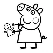 Peppa Pig (Cartoons and Animated Shows) coloring page #43995 to print and color