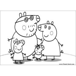 Peppa Pig (Cartoons and Animated Shows) coloring page #44065 to print and color