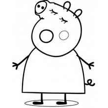 Peppa Pig (Cartoons and Animated Shows) coloring page #44067 to print and color