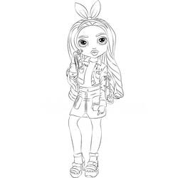 Coloring pages: Rainbow High - Free Printable Coloring Pages