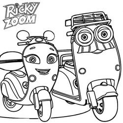 Coloring pages: Ricky Zoom - Free Printable Coloring Pages