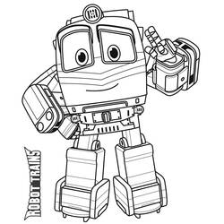 Coloring pages: Robot Trains - Free Printable Coloring Pages