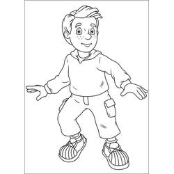 Sam the Fireman (Cartoons and Animated Shows) coloring page #177786 to print and color