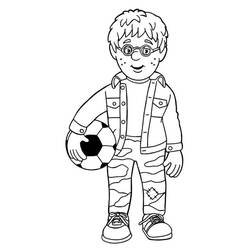 Sam the Fireman (Cartoons and Animated Shows) coloring page #177788 to print and color