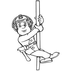 Sam the Fireman (Cartoons and Animated Shows) coloring page #177794 to print and color