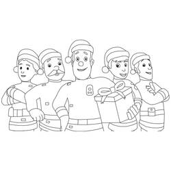 Sam the Fireman (Cartoons and Animated Shows) coloring page #177800 to print and color