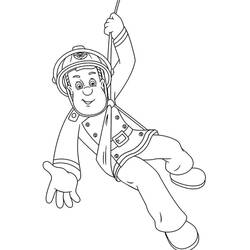 Sam the Fireman (Cartoons and Animated Shows) coloring page #177810 to print and color