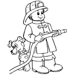 Coloring pages: Sam the Fireman - Free Printable Coloring Pages
