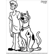 Scooby doo (Cartoons and Animated Shows) coloring page #31334 to print and color