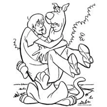 Scooby doo (Cartoons and Animated Shows) coloring page #31335 to print and color