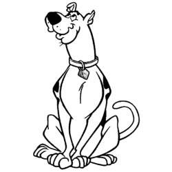 Scooby doo (Cartoons and Animated Shows) coloring page #31580 to print and color