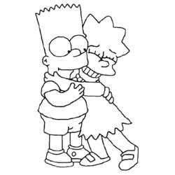 Simpsons (Cartoons and Animated Shows) coloring page #23779 to print and color