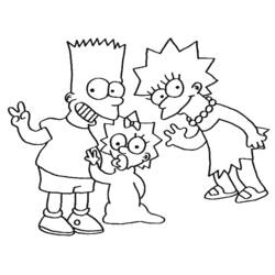 Simpsons (Cartoons and Animated Shows) coloring page #23785 to print and color