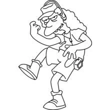 Simpsons (Cartoons and Animated Shows) coloring page #23786 to print and color