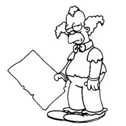Simpsons (Cartoons and Animated Shows) coloring page #23798 to print and color