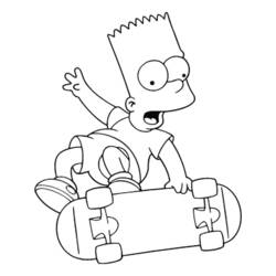 Simpsons (Cartoons and Animated Shows) coloring page #23804 to print and color