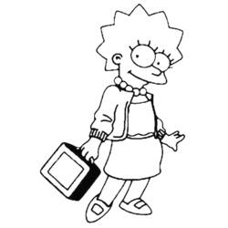 Simpsons (Cartoons and Animated Shows) coloring page #23806 to print and color