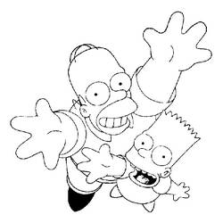 Simpsons (Cartoons and Animated Shows) coloring page #23811 to print and color