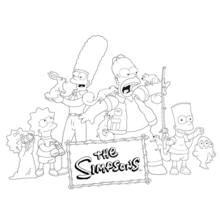 Simpsons (Cartoons and Animated Shows) coloring page #23826 to print and color