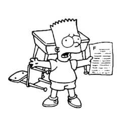 Simpsons (Cartoons and Animated Shows) coloring page #23838 to print and color