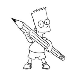 Simpsons (Cartoons and Animated Shows) coloring page #23875 to print and color