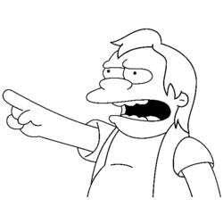 Simpsons (Cartoons and Animated Shows) coloring page #23880 to print and color