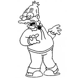 Simpsons (Cartoons and Animated Shows) coloring page #23881 to print and color