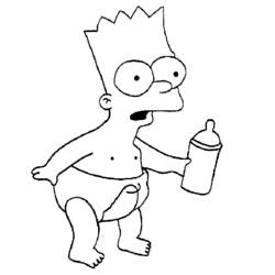 Simpsons (Cartoons and Animated Shows) coloring page #23956 to print and color