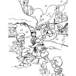 Smurfs (Cartoons and Animated Shows) coloring page #34783 to print and color