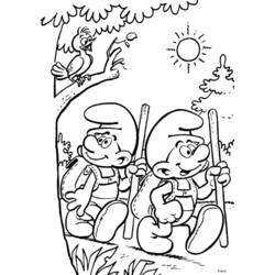 Smurfs (Cartoons and Animated Shows) coloring page #34848 to print and color