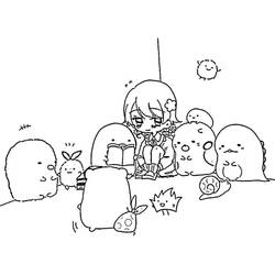 Coloring pages: Sumikko Gurashi - Free Printable Coloring Pages