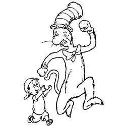 Coloring pages: The Cat in the Hat - Free Printable Coloring Pages