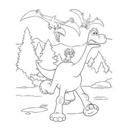 Coloring pages: The Good Dinosaur - Free Printable Coloring Pages
