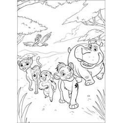 The Lion Guard (Cartoons and Animated Shows) coloring page #197312 to print and color