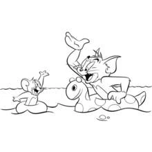 Coloring page: Tom and Jerry (Cartoons and Animated Shows) #24188 - Free Printable Coloring Pages