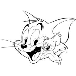 Coloring page: Tom and Jerry (Cartoons and Animated Shows) #24233 - Free Printable Coloring Pages