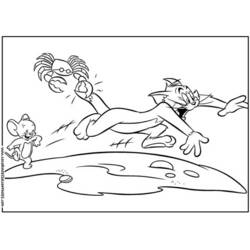 Tom and Jerry (Cartoons and Animated Shows) coloring page #24238 to print and color