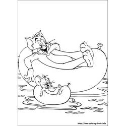 Coloring page: Tom and Jerry (Cartoons and Animated Shows) #24332 - Free Printable Coloring Pages