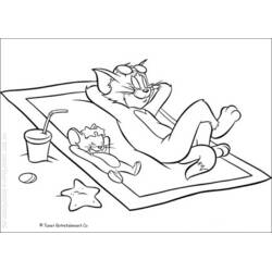 Tom and Jerry (Cartoons and Animated Shows) coloring page #24356 to print and color