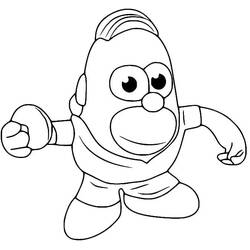 Coloring page: Toy Story: Mister Potato Head (Cartoons and Animated Shows) #205250 - Free Printable Coloring Pages