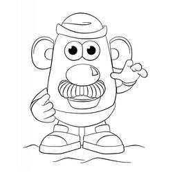 Coloring page: Toy Story: Mister Potato Head (Cartoons and Animated Shows) #205254 - Free Printable Coloring Pages