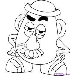 Coloring pages: Toy Story: Mister Potato Head - Free Printable Coloring Pages