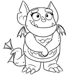 Coloring page: Vampirina (Cartoons and Animated Shows) #198595 - Free Printable Coloring Pages
