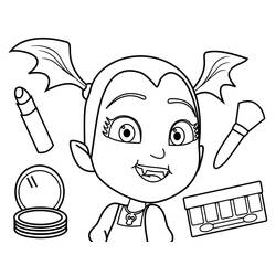 Coloring page: Vampirina (Cartoons and Animated Shows) #198606 - Free Printable Coloring Pages