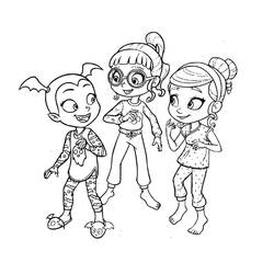 Coloring page: Vampirina (Cartoons and Animated Shows) #198611 - Free Printable Coloring Pages